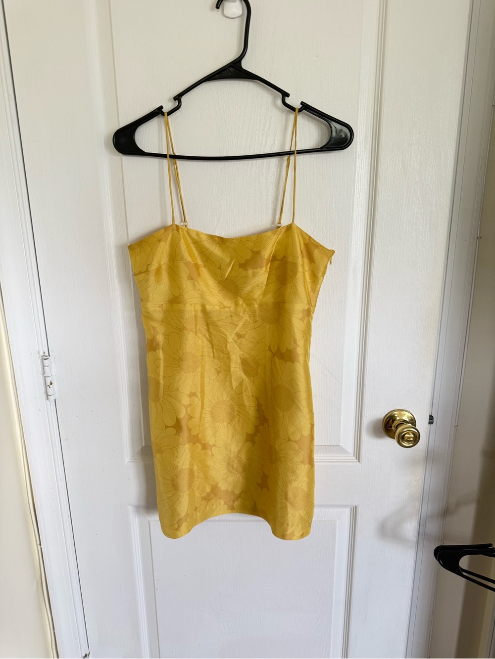 Realisation Par Christy Silk Mini Dress in Sunflower - Picture 2 of 7